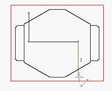 To create a stepped section view: 1. Sketch a series of line segments across the view to define the section location. 2.