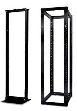 Standard Catalog Products: Server Racks OPEN RACKS 4-Post Open Frame Racks provide simple, low cost mounting means for rack-mount equipment in IT environments.