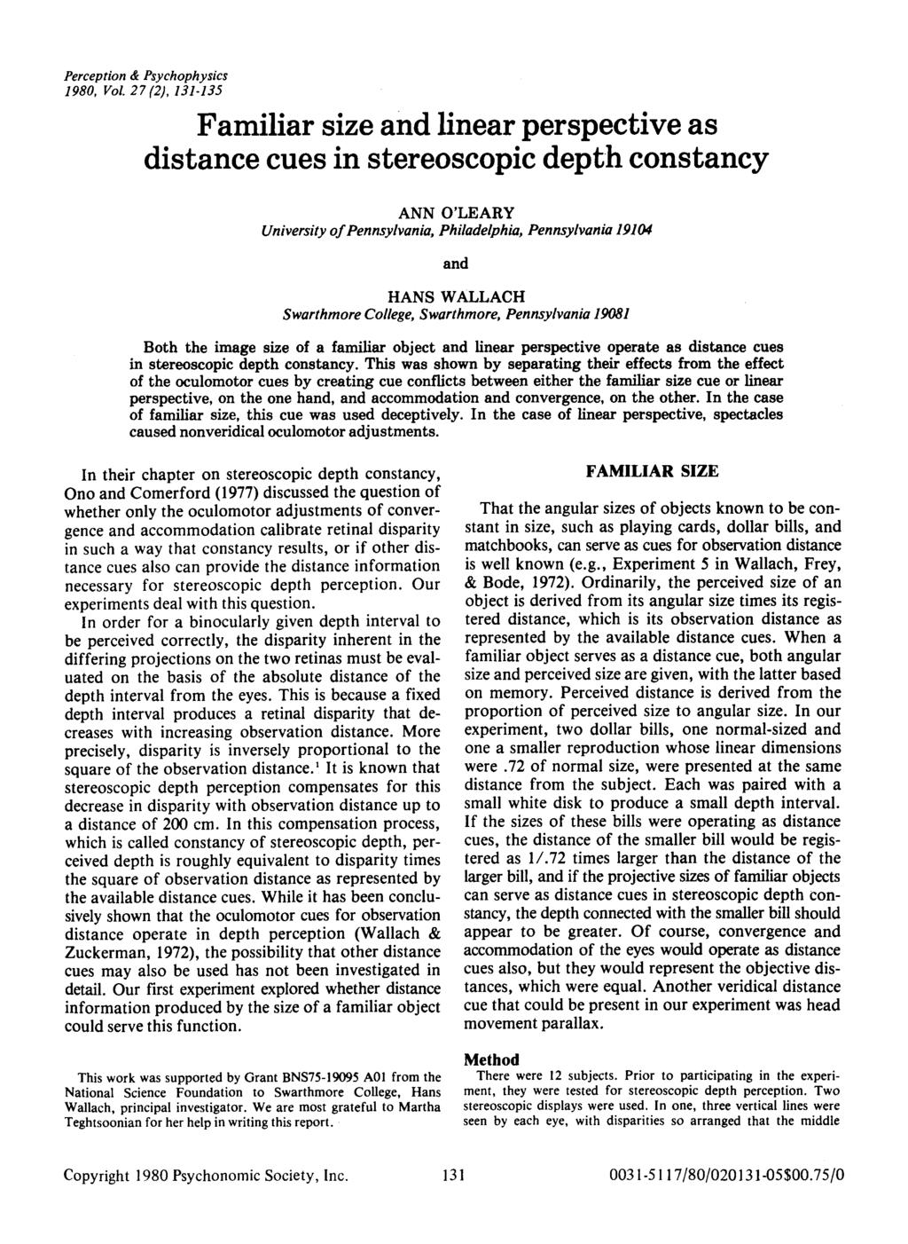 Perception& Psychophysics 1980, Vol.