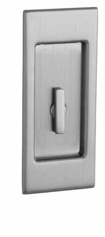 POCKET DOORS SANTA MONICA SMALL SET TRIM Item # Description Wt. 056, 402 412, 452 PD006.xxx.PASS Passage set with 2.5" backset lock set 430 480 PD006.xxx.PRIV Privacy set with 2.