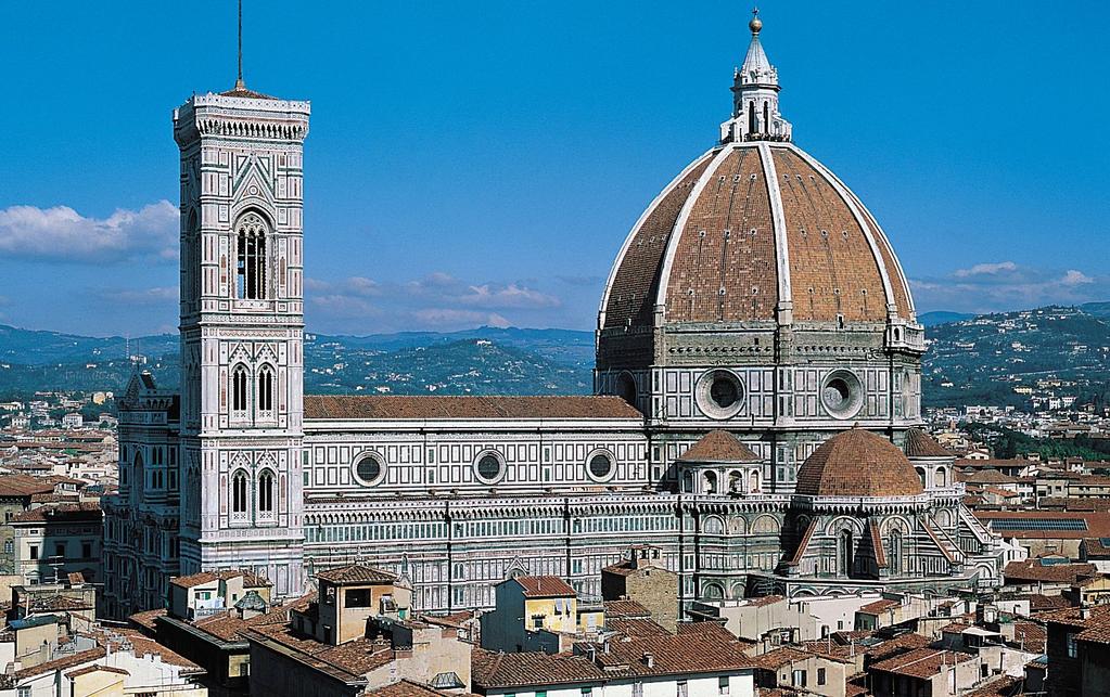 The Early Renaissance in Italy Arnolfo di Cambio, Florence Cathedral, Italy 1296, With Filippo Brunelleschi s dome on Florence Cathedral 1420-36 Brunelleschi is famous for solving an architectural