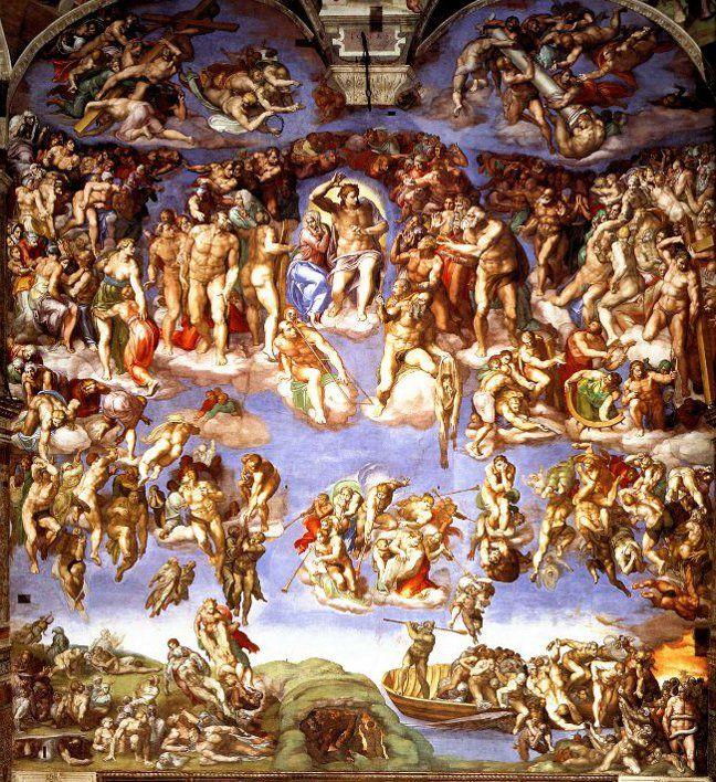 High Renaisance, Italy Michelangelo, Last Judgement, 1534-41 Sistine Chapel, Vatican City, Italy The follow up to the