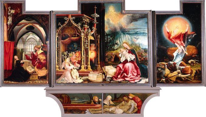 Northern European Renaissance Matthias Grunewald, Isenheim Altarpiece (2nd position, Open) 1510-15 Oil on panel. https://youtu.