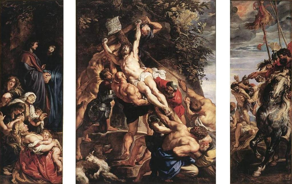 The Baroque Peter Paul Rubens, center panel from Raising of the Cross Triptych 1610-11 The baroque was a period of time of great exploration, increased trade to the americas, discoveries in the