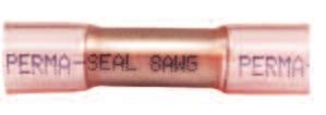 8 AWG -55 C TO 25 C Size SD-80-5 0 SD-84-5 /4 SD-856-5 5/6 SD-88-5 /8 Perma-Seal Heat-Seal Terminals and Splices Features Heat shrinkable at low temperature Shrinks 40% faster than nylon or