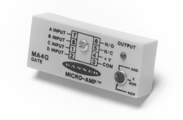 MRO-AMP ystem MA4 4-input ate ogic Module MRO-AMP module MA4 is a to 3V dc, plug-in, 4-input logic gate module. t offers three selectable logic modes: "AD", "OR", and "-OR" (exclusive "OR").