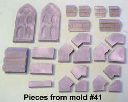 Stair Room You will need these pieces from mold #41 for