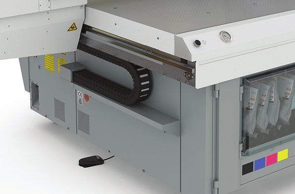 Unlike pinch roller or belt-drive systems, there is no need to clean the drive system of excess ink between prints.