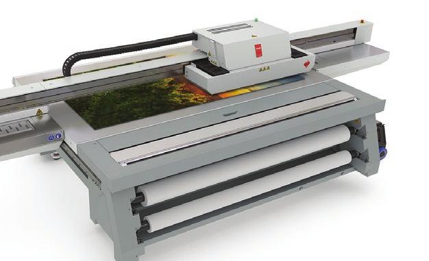 BULK INK SYSTEM DESIGNED FOR PRODUCTIVITY The UV curable ink is packaged in bulk ink bags, minimizing change-out. A quick-change ink system reduces waste, mess, and operator intervention.