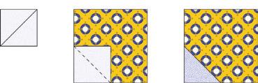 24198 X: Fabric H (multi-colored dot print) Backing Cut (1) 49" x WOF strip. Trim strip to measure 31" x 49". 24207 Z: Fabric I (floating bubbles print) Block C Cut (1) 4½" x WOF strip.