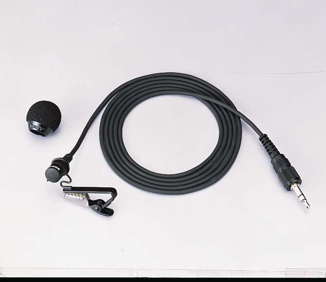 OPTIONAL ACCESSORIES ECM-77BMP Lavalier Microphone ECM-44BMP Lavalier Microphone High-performance, miniature microphone Omni-directional electret condenser microphone Frequency response: 40 Hz to 20
