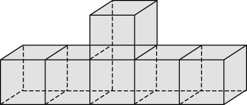12. Each cube in the object has sides measuring 2.5 cm.