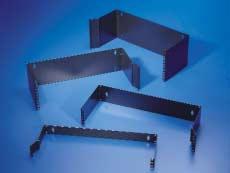 WALL MOUNT PATCH PANEL BRACKET In situations where an entire free-standing relay rack is not required, HellermannTyton offers wall mount patch panel brackets for smaller cabling installations.