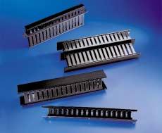Horizontal Wire Management Brackets Designed to provide cable management horizontally on the front and back of a rack, the WMB series includes several variations and sizes.