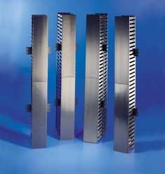 Vertical Wire Management Brackets The vertical wire manager is also available in single and dual sided styles. It can be mounted on the side of the relay rack as well as between two adjacent racks.