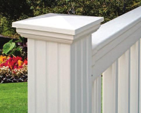 4" Fluted Porch Post Sleeves Size White Fluted Beige Fluted 4" x 38" 60438W 60438B 4" x 54"