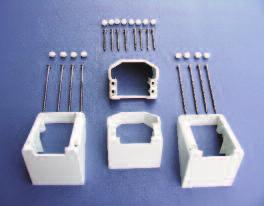 45º Angle Bracket 62424W 62424B 45º Angle Bracket Kit Use when connecting level rail to post or building at this angle.