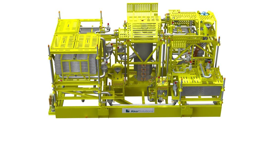 2 + 1 spare Compressor trains Inlet & Antisurge Cooler Module (5x9x7m 75t) Separator Module ( 6x7x13m 175t) AS SCM AMB SCM