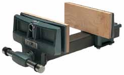WILTON SHOP VISES Hardened steel jaws: furnished with a serrated pattern to insure strength and long life Slide handleequipped with anti-pinch rings for worker comfort and safety 360 Locking swivel