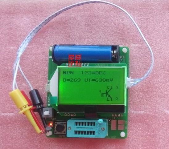 M328 version ESR inductance capacitance meter multifunctional tester DIY About transistor Multifunction Tester: The tester uses 3.