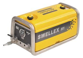 Swellex installation pumps Swellex pump H1 and HC1 The hydraulic Swellex pump H1 is designed to be used with hydraulic bolting rigs. The H1 is robust and reliable.
