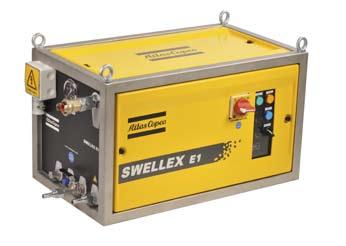 Swellex installation pumps Swellex E1 The electric Swellex pump E1 is a fast and quiet, high pressure water pump.