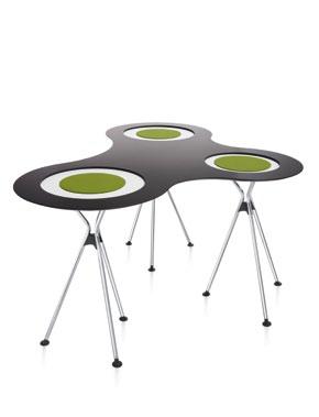 table on its own or as part of a team meet has the answer! The slimline table tops are easy to care for and particularly elegant.