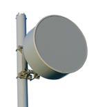 Each type of antenna can be equipped with a fiberglass radome, to protect the illuminator. The radome introduces a very limited attenuation and has no influence on the front to back ratio.