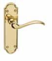 Lisbon Modern curved lever presented on elegantly shaped 170 x 45mm back plate. A timeless range of door furniture.