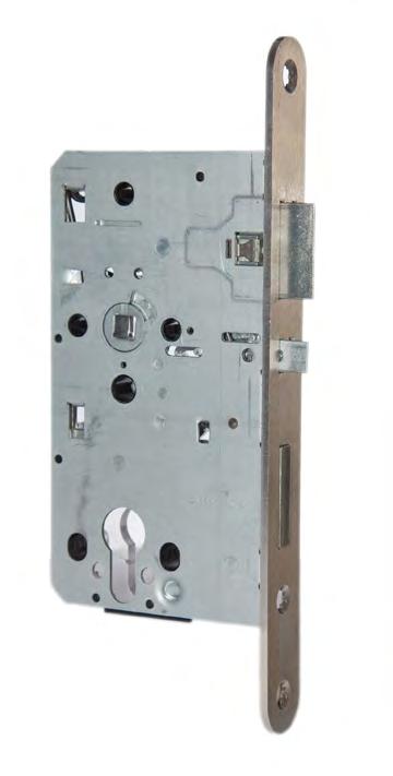 Lock Cases Part No. L19 L/R Mortise sash lock with deadlocking latch panic escape function E Escape: Access: Security: Escape from inside when latched at all times by depressing lever handle.