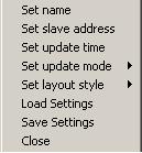 2 Set name Select "Set Name" type a new name and press OK. 7.9.3 Input/Output names Click normally at the name that you want to change and it opens for editing. Make the changes and press OK. 7.9.4 Save sub-station Saves the current Sub-station to the PC.
