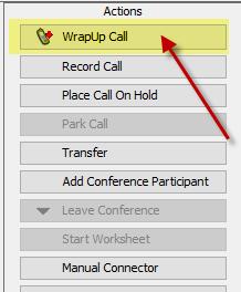 Once you are sure you are connected to your project page, click WrapUp Call.