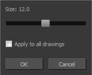 Chapter 2: Dialog Boxes Close Gaps Dialog Box Close Gaps Dialog Box The Close Gaps dialog box lets you close up drawing areas that not are closed. This may sometimes happen when painting.