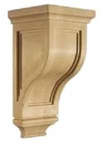 Accessories Corbels Width: 4-3/4 Depth: 5 Height: 9-1/2 Width: 6-1/4 Depth: 6-1/2 Height: 13-1/4 CBLPN2 Available in Heritage White, Shaker Cherry, Glazed Cherry, Mocha, York Coffee, and