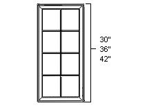 Accessories Mullion Doors Match the profile of the selected door style. EX: Hickory Cathedral will have the arch.