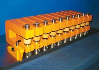 4: Tool setting of 6 punching units together with one 90 notch unit Template 90