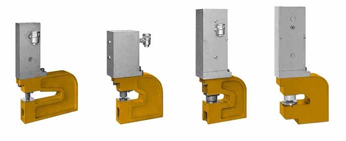 PNEUMATIC PUNCHING UNIT Pneumatic punching units, single-action Examples 141-2020 Cylinder force 20 kn Throat depth range A=200 mm Connection examples for one punching unit Pneumatic punching unit