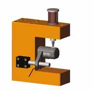 Pipe punching unit Examples 101-RLA-50 Press-operated Throat depth range A = 50 mm 141-RLA-50 Pneumatic single-action unit Throat depth range A = 50 mm Cylinder force 80 kn with air supply pressure