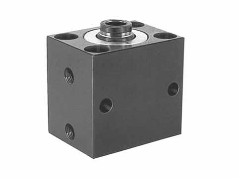 Hydraulic block cylinder, double-action HYDRAULIC BLOCK CYLINDER These hydraulic double-action block cylinders are designed for use with hydraulic tool units of series 161 and 666.