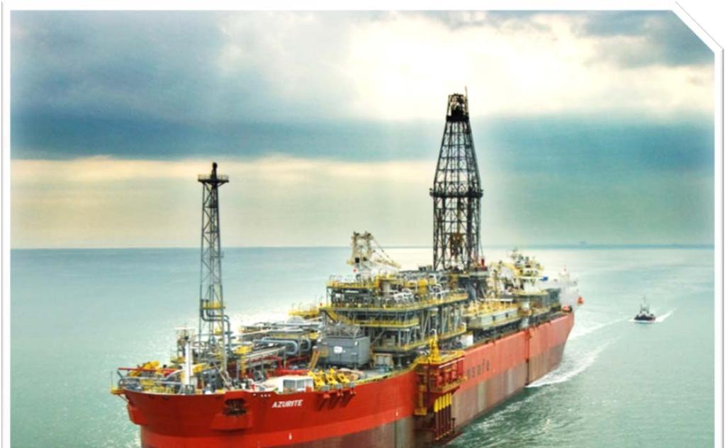 BW ADOLO FPSO Owned by BW Offshore Formerly the Azurite VLCC with large riser