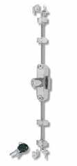 SLO020200164 NP Differ SLO020200264 NP Keyed Alike Espagnolette Lock Without Nozzle Push Bar Espagnolette Lock Complete with 2 hooks and