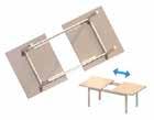 STF035457060 ZP 570mm Opening STF035462060 ZP 620mm Opening STF035410260 ZP 1020mm Opening Folding Leaf Table Mechanism Table Extension Slides To enable the opening of table tops to insert extra