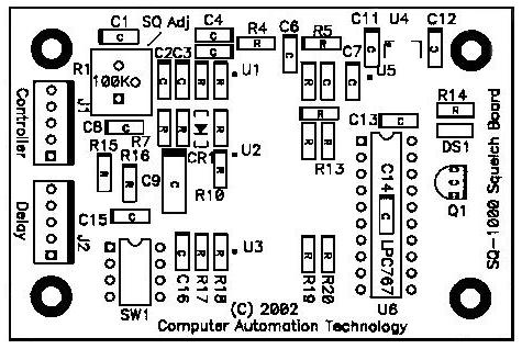 SQ000 Diagram Figure SQ000 Part List Capacitor.00uF 0V C,C Capacitor.00uF V C,C Capacitor.00uF (SM) C Capacitor.0uF 0V C8 Capacitor 0.uF 0V C,C,C,C,C Capacitor.
