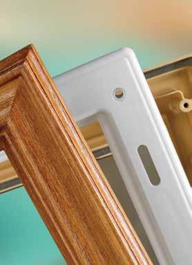 FiberMate Finishing Instructions This frame is designed to be painted and/or stained. Use the same high quality exterior grade paint or stain as used to finish the entry door.