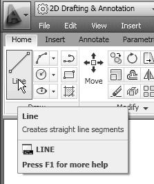 Orthographic Views and Multiview Constructions 4-31 3. Select the Line command icon in the Draw toolbar. In the command prompt area, the message _line Specify first point: is displayed. 4. In the Object Snap toolbar, pick Snap From.