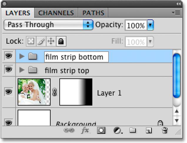 Step 17: Drag Out A Copy Of The Film Strip Let s add our second film strip. I m going to place my second one in the bottom right corner of the document, directly below the first one.
