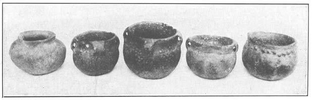 These covers and stoppers being more difficult to damage than the bottle itself have persisted on the old mound sites, and have often been found separated from all other pottery.