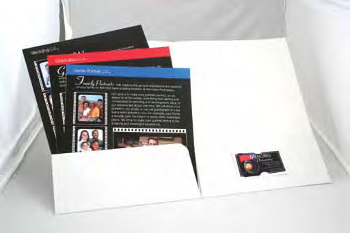 stitched insert features stock: gloss coated white text imprint: four
