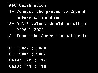 After four points, if the calibration is successful, the smiley face symbol appears on the display and the program returns to settings menu.
