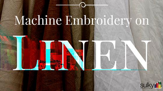 Machine Embroidery Series Linen Linen is the perfect fabric for summer clothing and it is also very popular for home linens and decorative pillows.